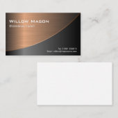 Kupfer in schwarz gebürstet, Visitenkarte (Vorne/Hinten)