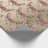 Kupfer-Kichermassen-Rose Geschenkpapier (Ecke)