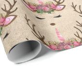 Kupfer-Kichermassen-Rose Geschenkpapier (Rolleneckpunkt)