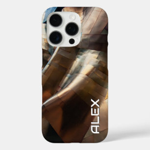 Kupfer-Kupfer-Textur - Bio Abstrakte Metallic iPhone 16 Pro Hülle