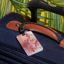 Kupfer-Libellen auf heißem Sommer-Himmel Gepäckanhänger