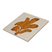 Kupfer Linen Banana Pflanze Collage Fliese (Seite)