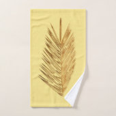 Kupfer Look Palm Leaf Badhandtuch Set (Handtuch)