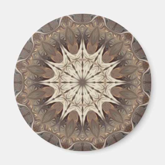 Kupfer Medallion Kaleidoskop Magnet (Vorne)