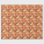 Kupfer-Metallchips Geschenkpapier (Flach)