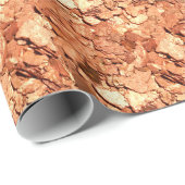 Kupfer-Metallchips Geschenkpapier (Rolleneckpunkt)