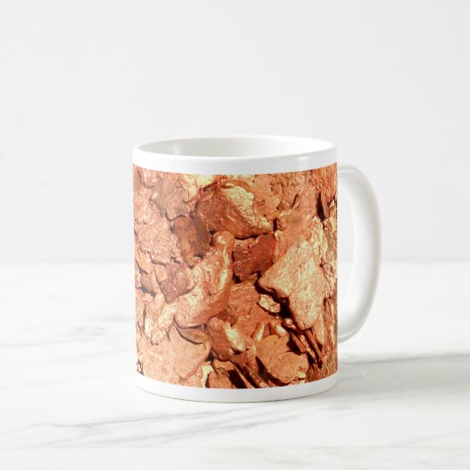 Kupfer-Metallchips Kaffeetasse (VorderseiteRechts)