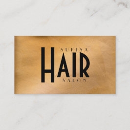 Kupfer Metallic Hair Salon Business Cards Visitenkarte