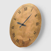 Kupfer-Metallic-Handbürste Große Wanduhr (Winkel)