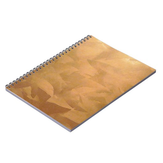 Kupfer-Metallic-Handbürste Notizblock (Linke Seite)