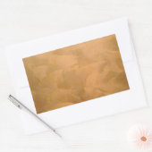 Kupfer-Metallic-Handbürste Rechteckiger Aufkleber (Umschlag)