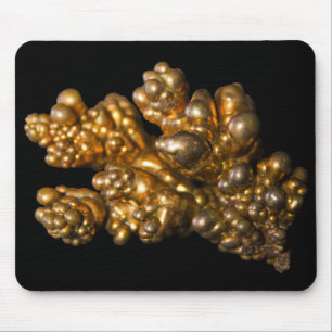 Kupfer-Metallic-Steine und Mineralien-Fotografie Mousepad