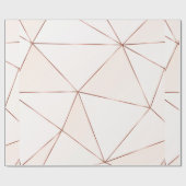 Kupfer metallische polygonale Textur mit Bronzegli Geschenkpapier (Flach)