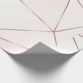Kupfer metallische polygonale Textur mit Bronzegli Geschenkpapier (Ecke)