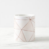 Kupfer metallische polygonale Textur mit Bronzegli Kaffeetasse (Mittel)