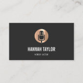 Kupfer-Mikrofon-Lautsprecher Visitenkarte (Vorderseite)