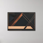 Kupfer-Minimalist-Geometrie Leinwanddruck (Vorderseite)