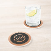 Kupfer mit eigenem Logo für Werbeaktionen Getränkeuntersetzer (Seite)