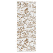 Kupfer/Mocha-Mousse-Toile Geschenktüte Für Weinflaschen (Rückseite)