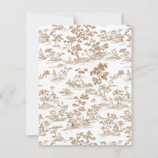 Kupfer/Mocha-Mousse-Toile Save The Date (Rückseite)