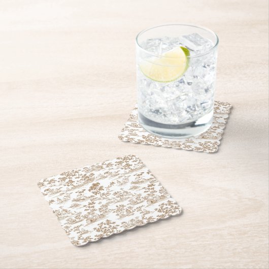 Kupfer/Mocha-Mousse-Toile Untersetzer (Vor Ort)