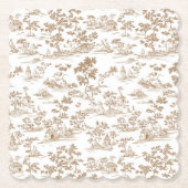 Kupfer/Mocha-Mousse-Toile Untersetzer (Vorderseite)