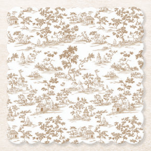 Kupfer/Mocha-Mousse-Toile Untersetzer