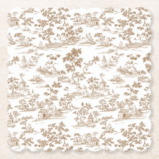 Kupfer/Mocha-Mousse-Toile Untersetzer (Vorderseite)