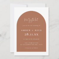 Kupfer Moderne Bogenminalität Hochzeit binden Knot