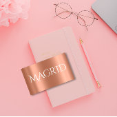 Kupfer Moderner Minimalismus Metall Visitenkarte