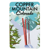 Kupfer Mountain Colorado Ski Magnet (Vertikal)