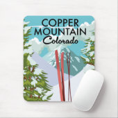 Kupfer Mountain Colorado Ski Mousepad (Mit Mouse)