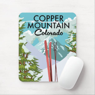 Kupfer Mountain Colorado Ski Mousepad