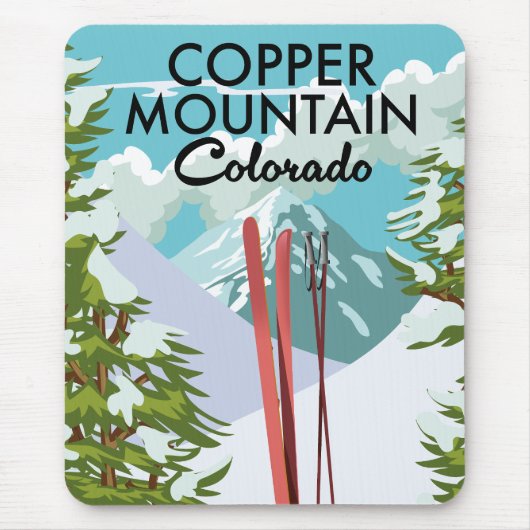 Kupfer Mountain Colorado Ski Mousepad (Vorne)