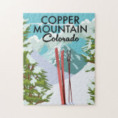Kupfer Mountain Colorado Ski Puzzle (Vertikal)