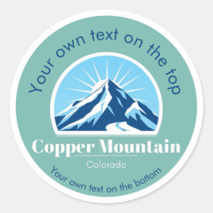 Kupfer Mountain Colorado Skigebiet Medaille Runder Aufkleber