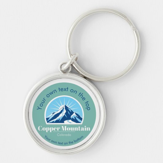 Kupfer Mountain Colorado Skigebiet Souvenir Schlüsselanhänger (Vorne)