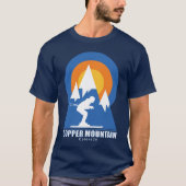 Kupfer Mountain Ski Sunset T-Shirt (Vorderseite)
