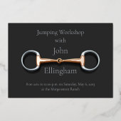 Kupfer Mouth Eggbutt Snaffle Bit Klasse Reittier Folieneinladung (Vorderseite)