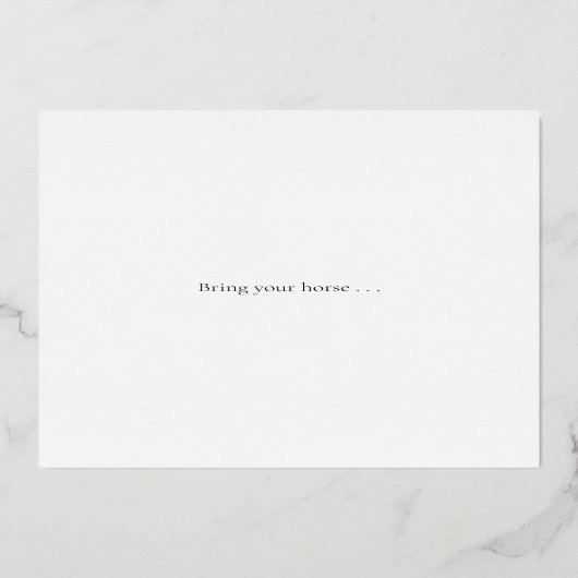 Kupfer Mouth Eggbutt Snaffle Bit Klasse Reittier Folieneinladung (Rückseite)