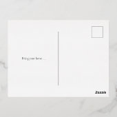 Kupfer Mouth Eggbutt Snaffle Bit Pferdeveranstaltu Folie Einladungspostkarte (Rückseite)