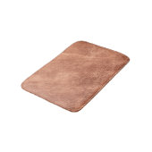 Kupfer-Oberfläche gebürstet, metallische Textur. Badematte (Schrägansicht)