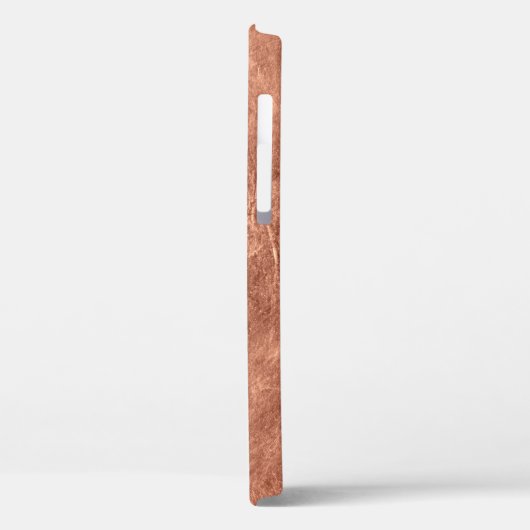 Kupfer-Oberfläche gebürstet, metallische Textur. Case-Mate iPhone Hülle (Rückseite / Links)