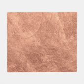 Kupfer-Oberfläche gebürstet, metallische Textur. Fleecedecke (Vorderseite (Horizontal))