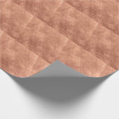 Kupfer-Oberfläche gebürstet, metallische Textur. Geschenkpapier (Ecke)