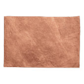 Kupfer-Oberfläche gebürstet, metallische Textur. Kissenbezug (Rückseite)