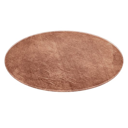 Kupfer-Oberfläche gebürstet, metallische Textur. Schneidebrett (Ecke)