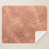 Kupfer-Oberfläche gebürstet, metallische Textur. Sherpadecke (Vorderseite (Horizontal))