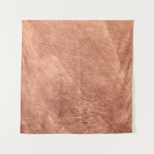 Kupfer-Oberfläche gebürstet, metallische Textur. Wandteppich