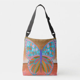 Kupfer Ocean Butterfly Crossbody Bag Tragetaschen Mit Langen Trägern